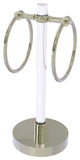 Clearview Vanity Guest Towel Ring with Twisted Accents, Polished Nickel