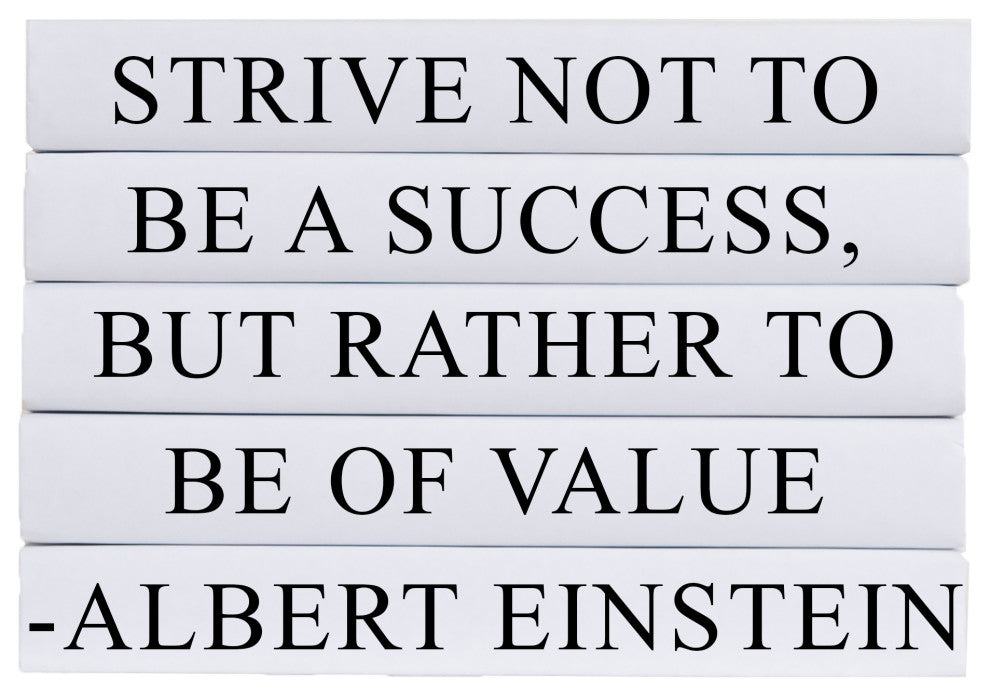 Strive To Be of Value Quote Book Stack, S/5
