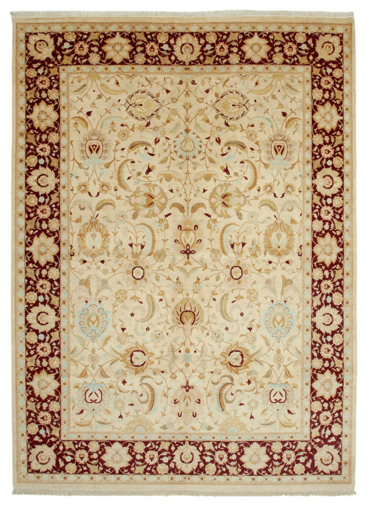 Rug N Carpet - Handwoven Oriental 10' 0" x 13' 10" Large Oushak Area Rug