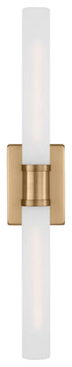 Keaton Large Two Light Wall / Bath, Satin Brass