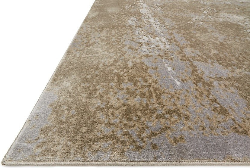Loloi Patina Pj-01 Organic/Abstract Rug, Wheat/Gray, 5'3"x5'3" Round