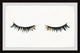 "Golden Lashes II" Framed Painting Print, 36"x24"