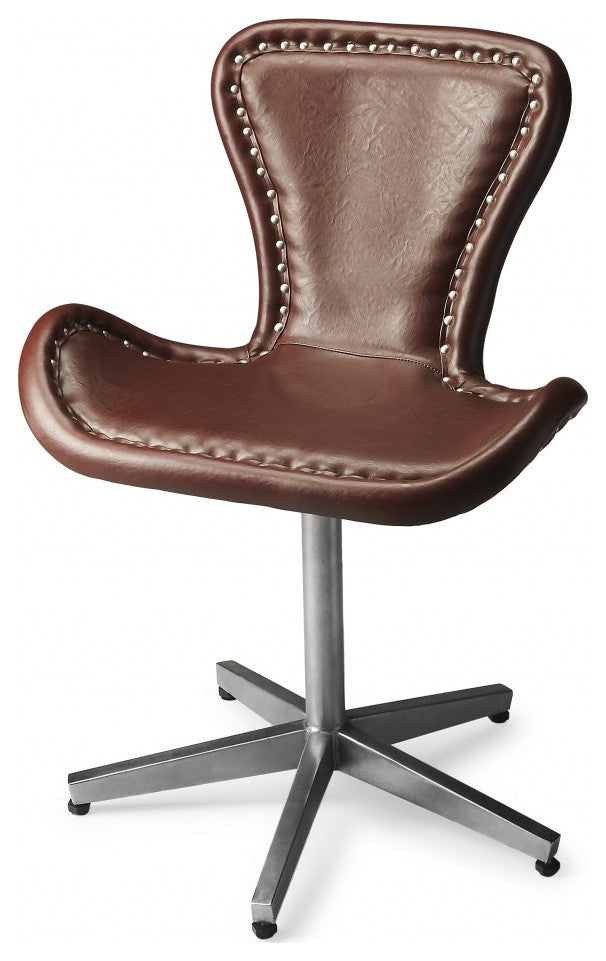 Modern Leather Accent Chair
