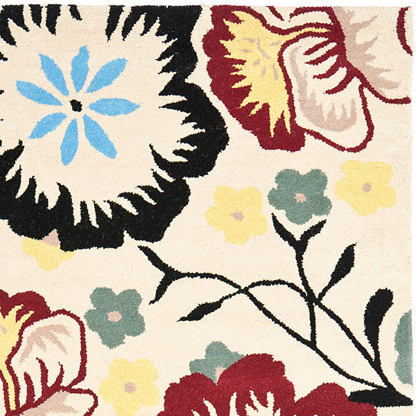 Safavieh Soho Soh776A Rug, Ivory/Multi, 6'0"x6'0" Square