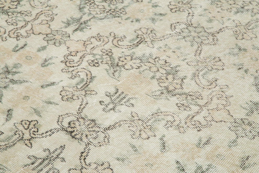 Rug N Carpet - Handmade Oriental 5' 8'' x 9' 0'' Unique Vintage Rug