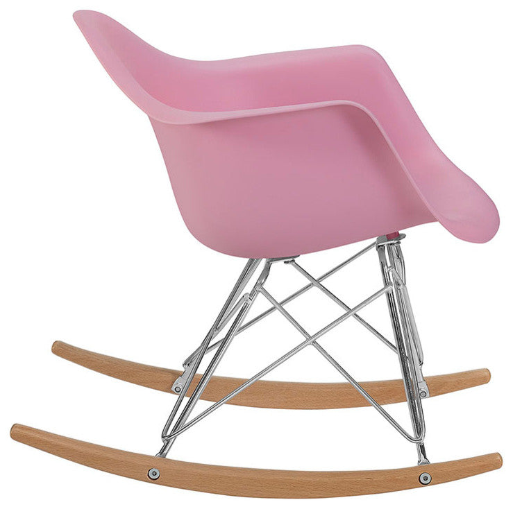 Modern Pink Rocker Kids Chair