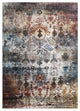 Transitional Distressed Vintage Floral Moroccan Trellis 4x6 Area Rug