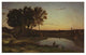 "Landscape with Lake and Boatman" Print by Jean-Baptiste-Camille Corot, 24"x15"