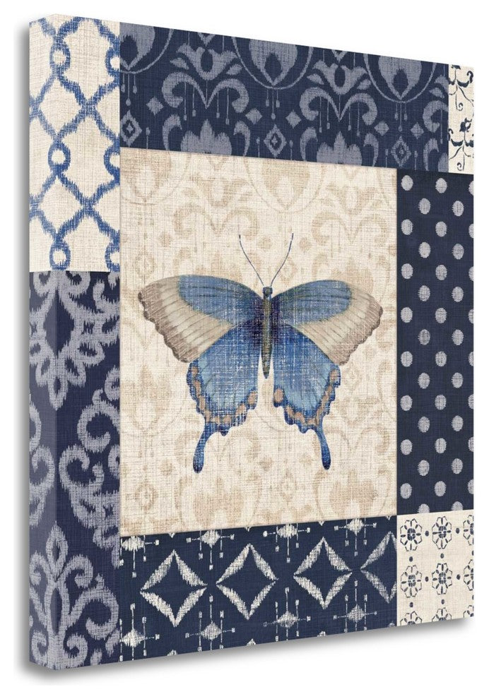 "Indigo Nature I" By Daphne Brissonnet, Giclee Print on Gallery Wrap Canvas