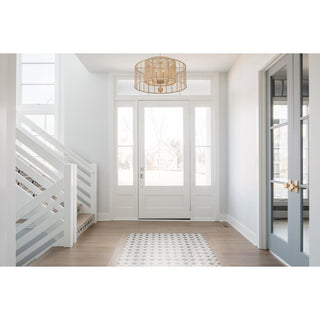 Crystorama JAY-A5006-BS Jayna 8 Light Burnished Silver Chandelier