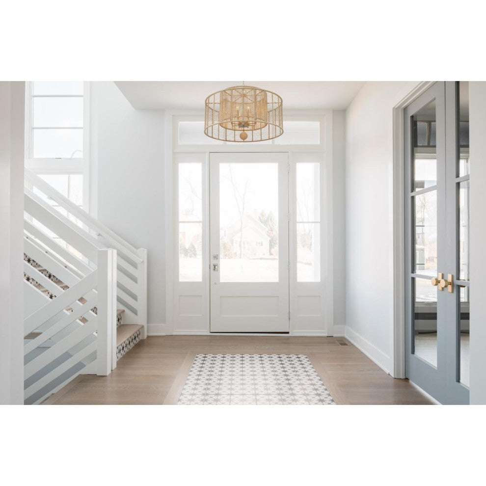 Crystorama JAY-A5006-BS Jayna 8 Light Burnished Silver Chandelier