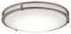 Carlisle 12" LED Flush Mount, Satin Nickel Finish