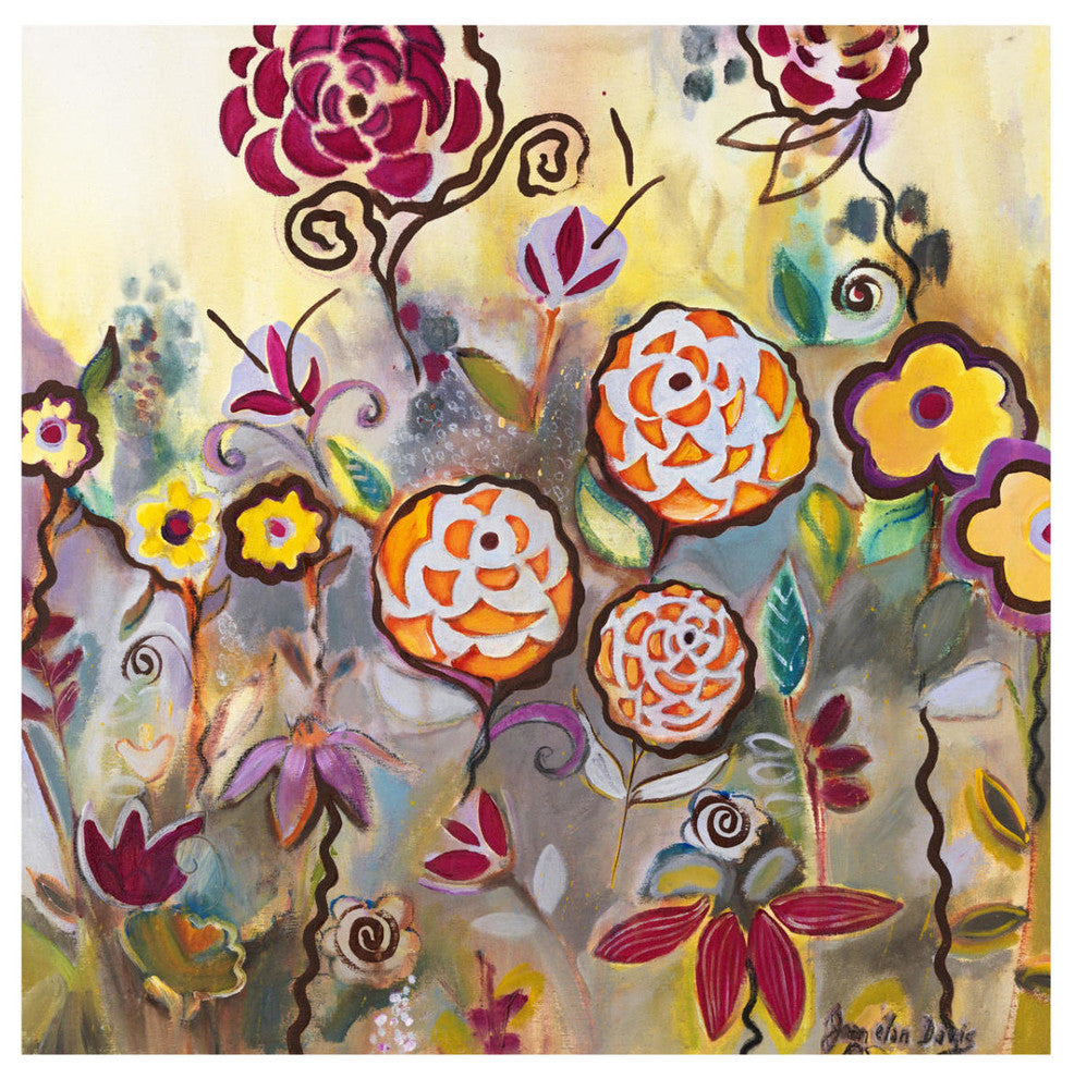 "Joyful Afternoon" Digital Paper Print by Joan Elan Davis, 32"x32"