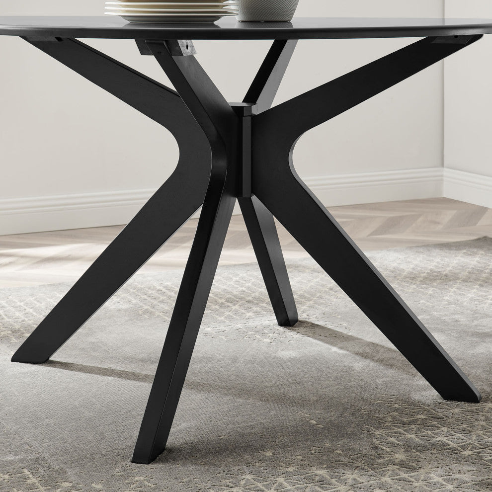 Traverse 47" Dining Table Black Black