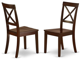 3Pc Rectangle 48/60" Kitchen Table, 12, Leaf And Pair Of Wood Seat Chairs