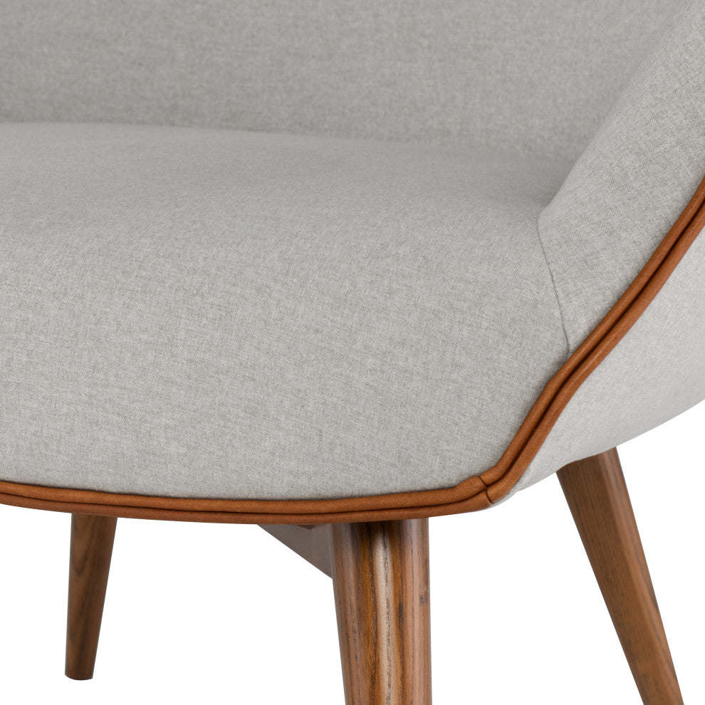 Gretchen Stone Grey Fabric Occasional Chair