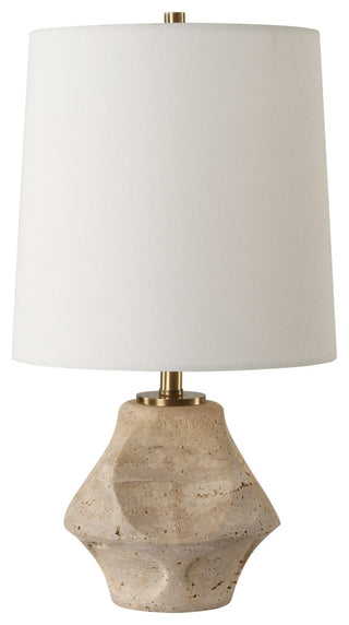 Uttermost Indent Travertine Accent Lamp