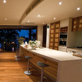 3" Aperture Low Voltage Flat Shower Trim Wfrosted Glass, White