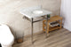 KVBH3022M86 30" Console Sink with Brass Legs (8-Inch, 3 Hole)