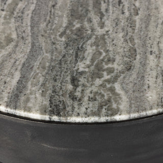 Corbett End Table-River Grey Marble
