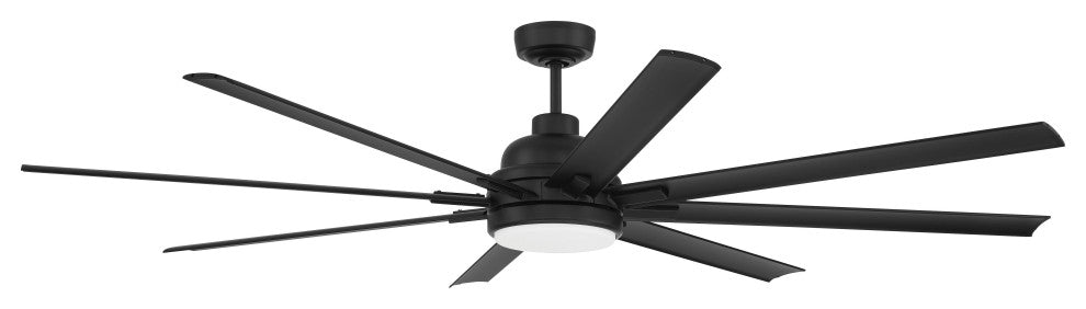 Craftmade 72" Rush, Flat Black With Flat Black Blades