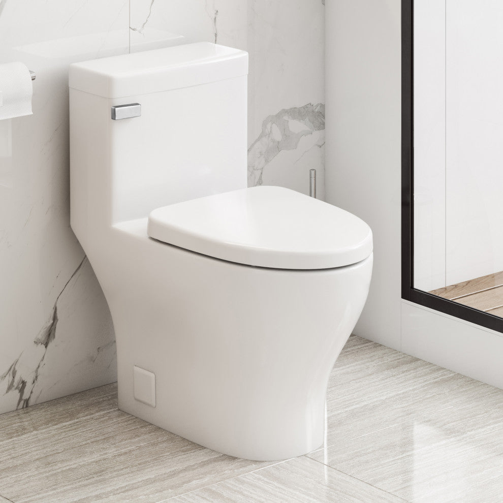 Cadence 1P 1.28gpf Elongated Toilet, White