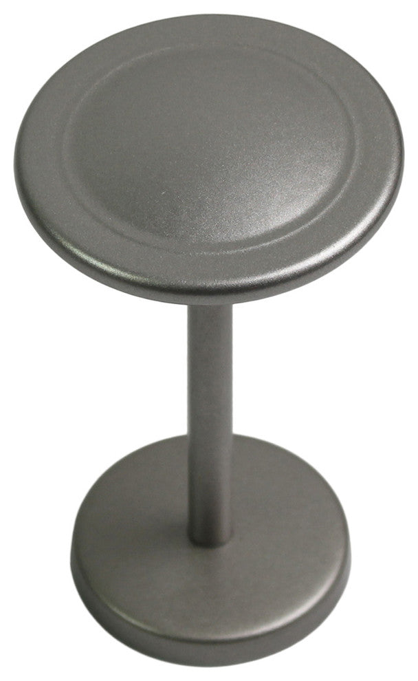 Button Medallion Drapery Holdback, Pewter, 1 Pc.