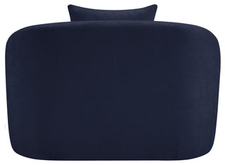Penelope Upholstered Chair, Navy, Chenille Fabric