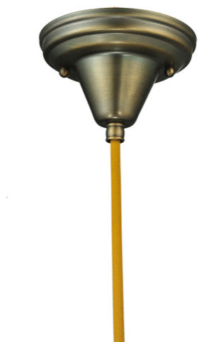 Meyda lighting 101553 5" Wide Antique Brass 1 Light Pendant Hardware