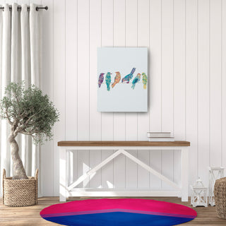 Bisexual Chevron Chenille Rug, Bisexual Chevron, 5' Round