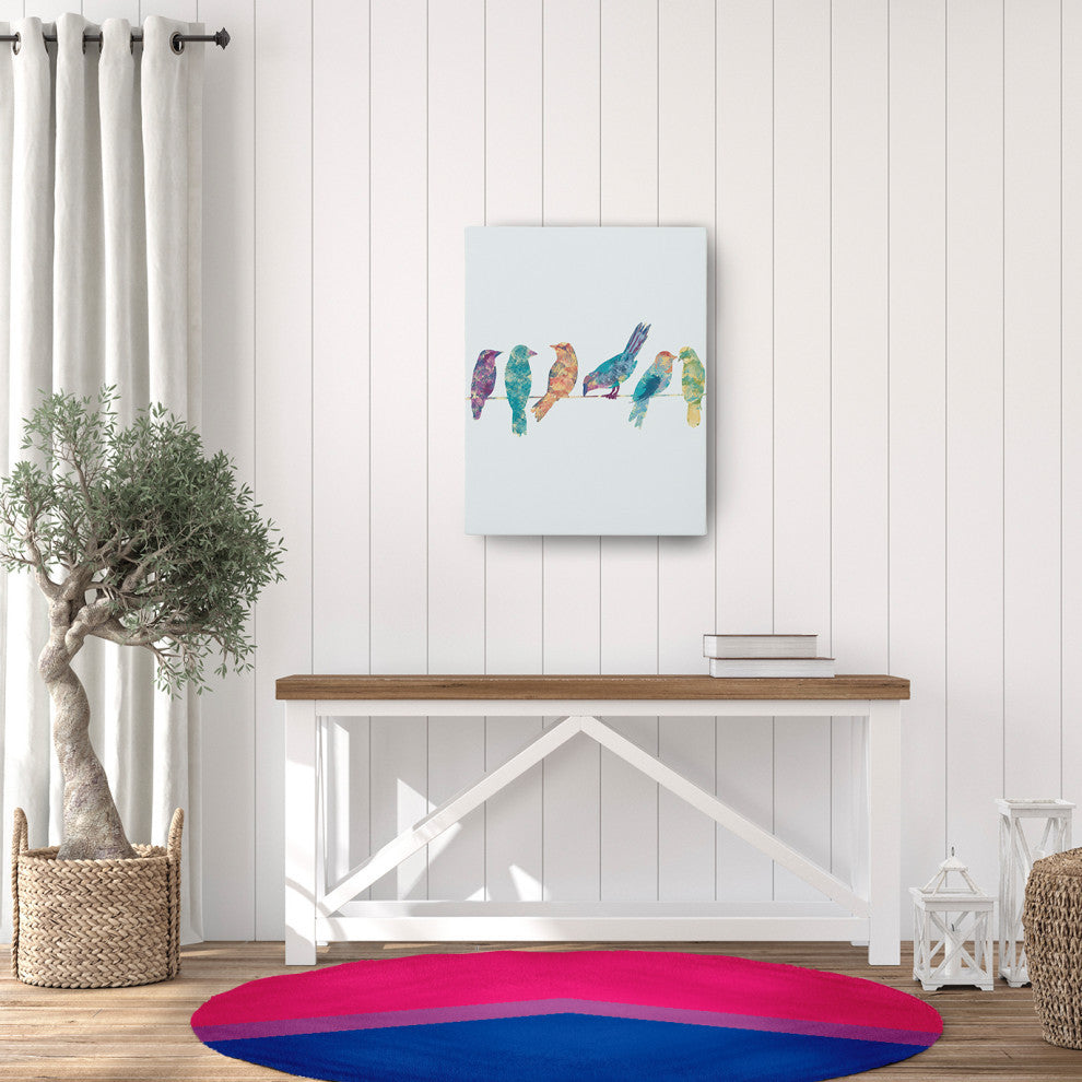 Bisexual Chevron Chenille Rug, Bisexual Chevron, 5' Round