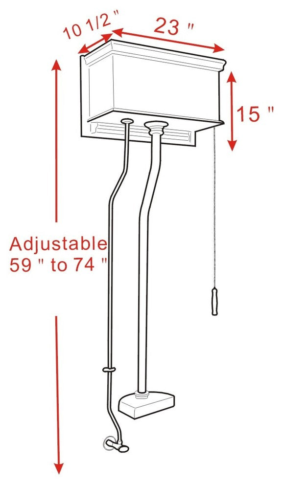 High Tank Toilets Cherry Chrome Flat Panel Conversion Kit Z-Pipe, Cherry, Brass