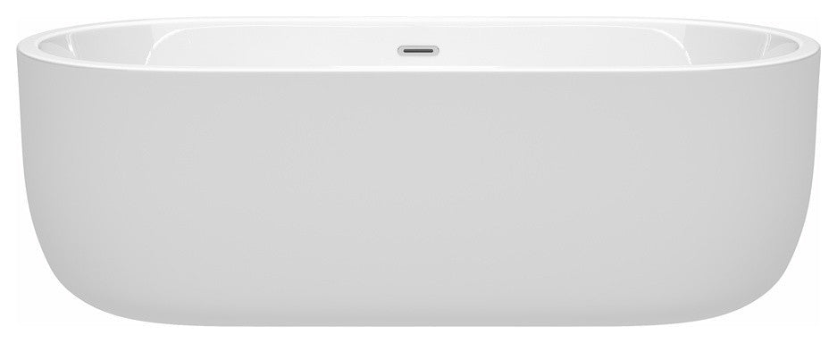 71" Freestanding Bathtub, White