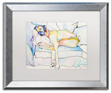 'Sleeping Beauty' Silver Framed Canvas Art by Pat Saunders-White