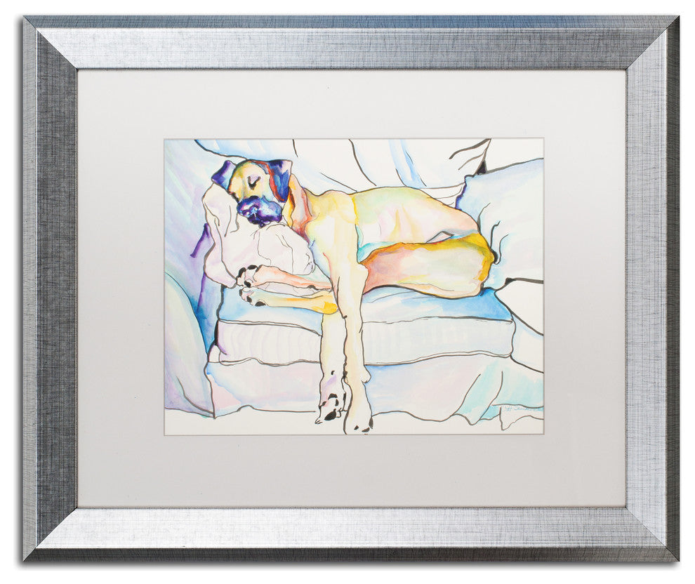 'Sleeping Beauty' Silver Framed Canvas Art by Pat Saunders-White