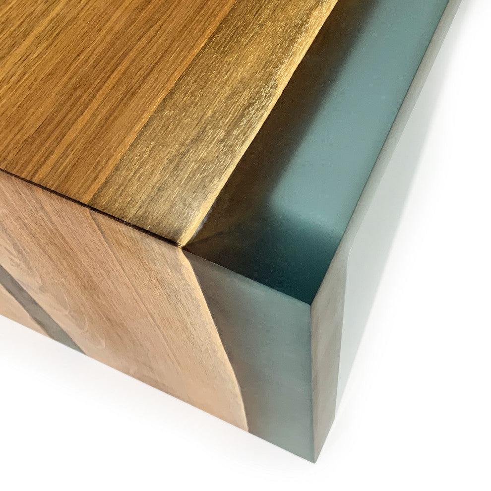 Frosted Waterfall Coffee Table, 47.2"