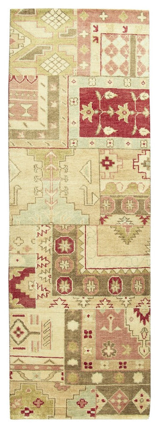 Rizzy Home Aquarius AQ8841 Burgundy Patchwork Area Rug, Rectangular 2'x3'
