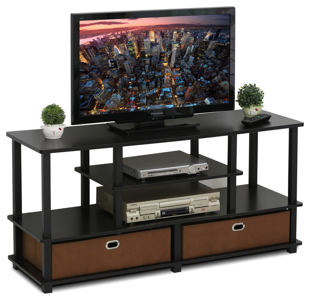 Jaya Large Tv Stand For Up To 50-Inch Tv With Storage Bin