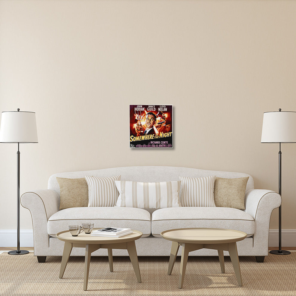 "Somewhere In The Night" Canvas Giclee by Hollywood Photo Archive, 22"x22"