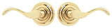 Rockwell Premium Solid Brass Chelsea Passage Lever Set, Polished Brass