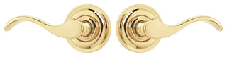 Rockwell Premium Solid Brass Chelsea Passage Lever Set, Polished Brass