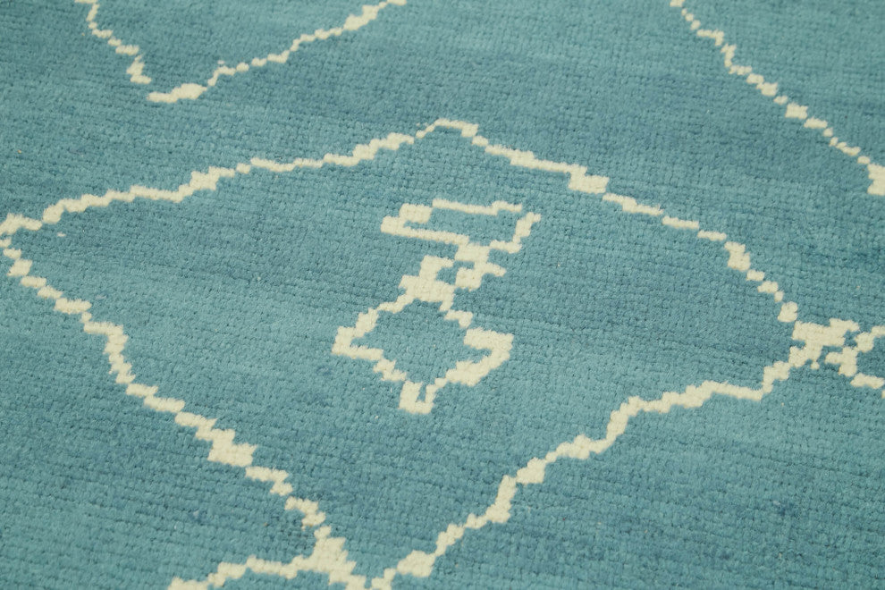 Rug N Carpet - Handmade One-of-a-Kind 3' 1" x 12' 4" Moroccan Runner Rug