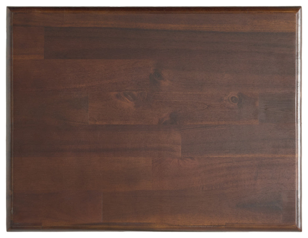 GDF Studio Noah Wood Top Drawer Accent Table, Brown Mahogany