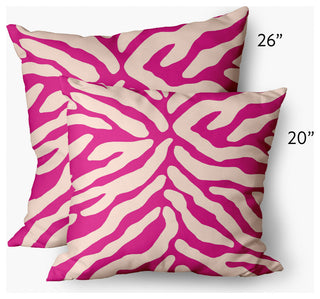 Animal Stripe Decorative Throw Pillow, Orchid, 20"x20"