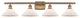 Orwell 3-Light Bath Vanity-Light, Brushed Brass, Matte White