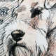 Leonardo's Dogs Schnauzer Looking Left Dog Pillow