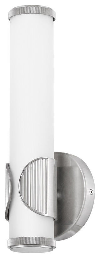 Hinkley Femi 13" Small LED Bath Vanity Sconce, Brushed Nickel+Etched Opal Glass