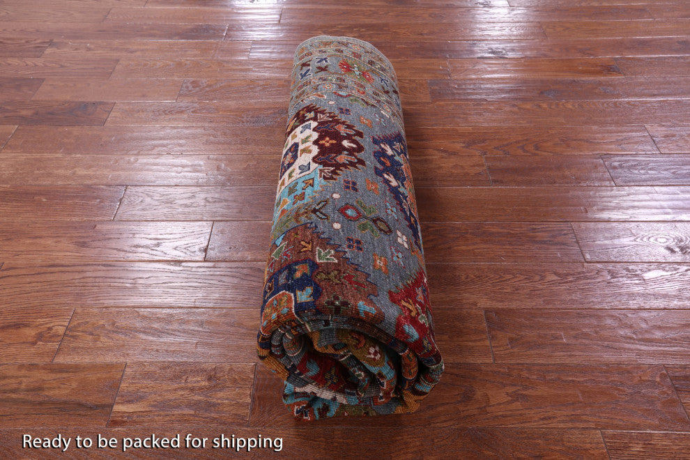 Fine Turkmen Handmade Rug 6' 6" X 9' 4" - Q12493