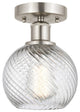 Innovations 616-1F-SN-G1214-6 1 Light Semi-Flush Mount, Brushed Satin Nickel