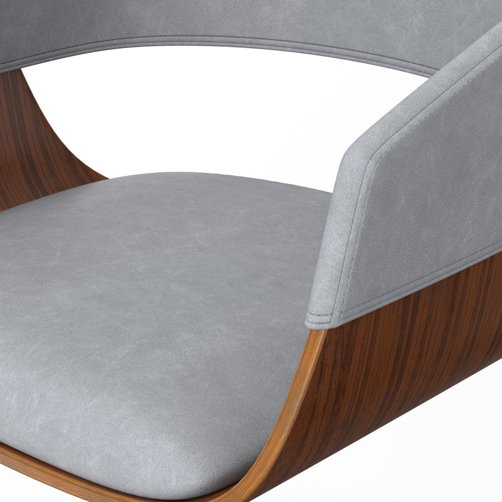 Lowell Adjustable Swivel Bar Stool, Stone Grey